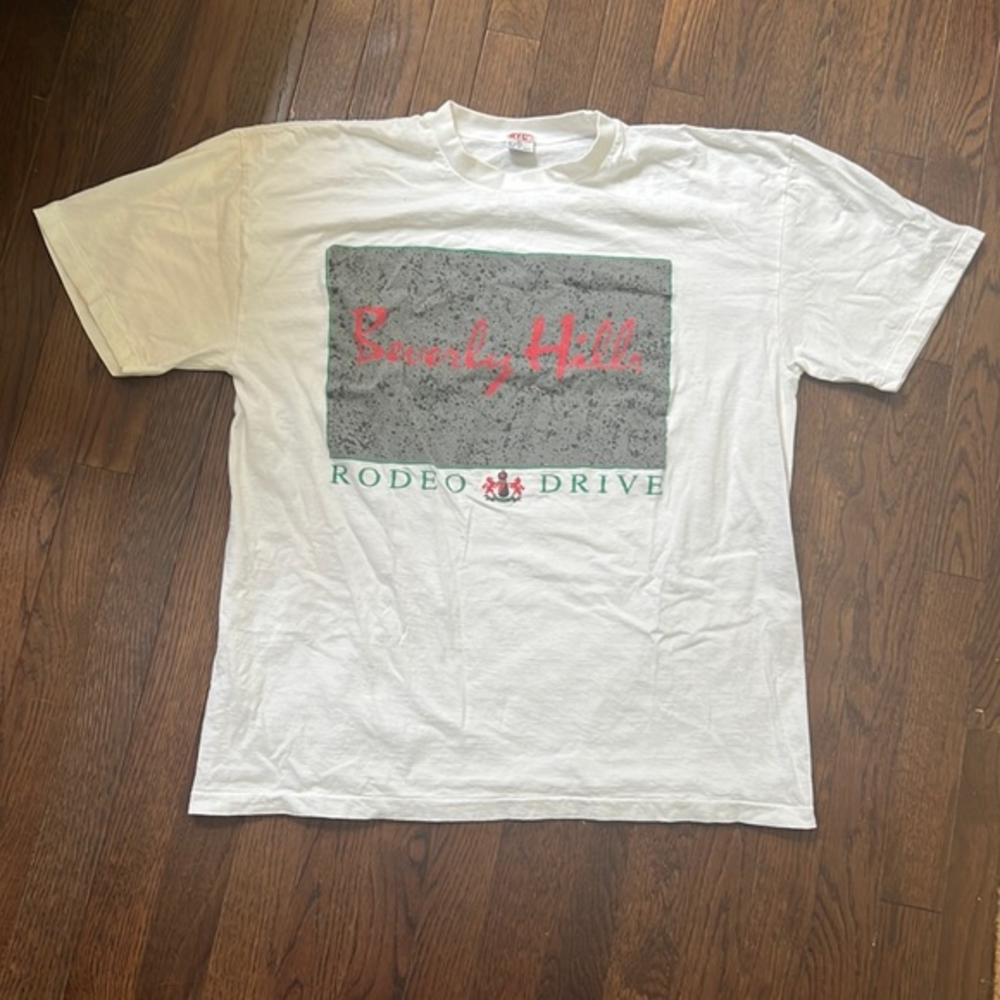 Vintage‎ Beverly Hills Rodeo Drive Single Stitch T-Shirt Sz XL